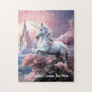 Puzzle Texte personnalisé belle licorne