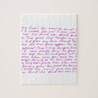 Puzzle Textes manuscrits de grâce extraordinaire