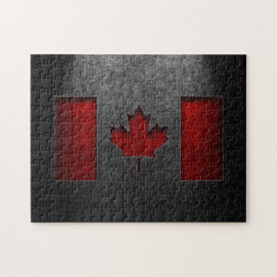 Puzzle Texture de la pierre du drapeau canadien