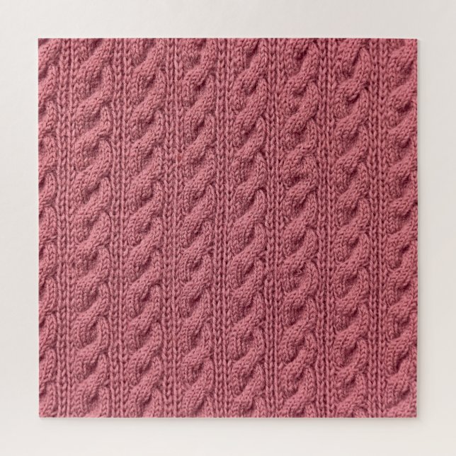 Puzzle Texture du pull : Motif de gros plan détaillé (Vertical)