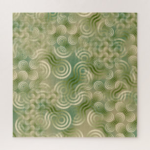 Puzzle Texture géométrique de l'enchevêtrement vert