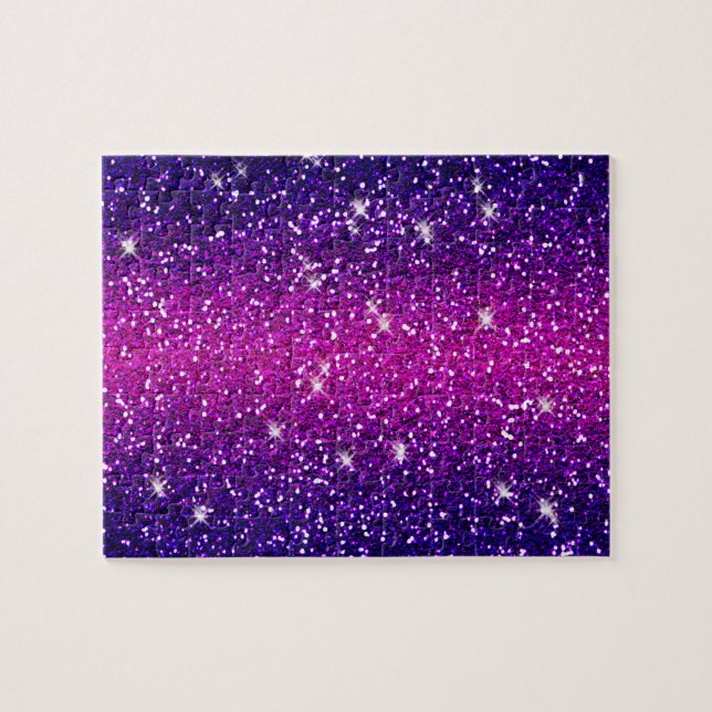 Puzzle Texture rose pourpre d'étincelles de parties (Horizontal)