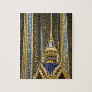 Puzzle Thaïlande, Bangkok. Détails de la décoration or