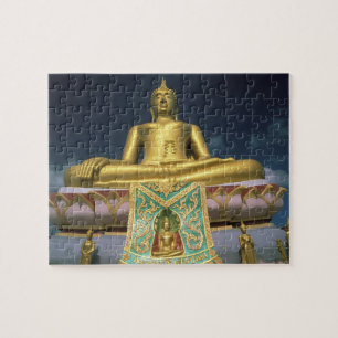 Puzzle Thaïlande, île de Koh Samui. Grand Bouddha.