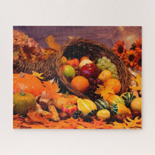 Puzzle Thanksgiving Cornucopia