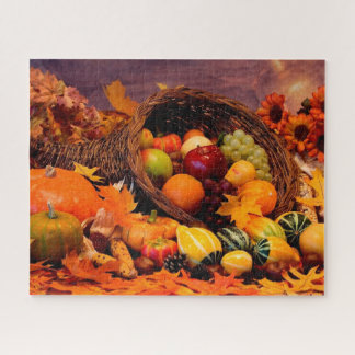 Puzzle Thanksgiving Cornucopia