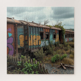 Puzzle The Forgotten Railway – Abandoned Graffiti Train