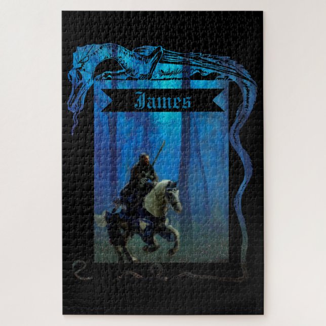 Puzzle The Lone Knight: A Journey Through the Mist (Vertical)