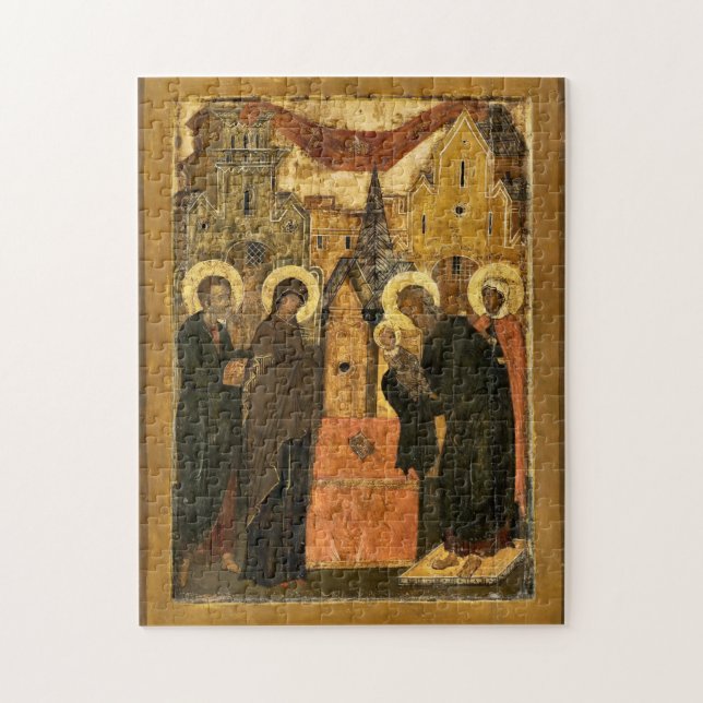 Puzzle The Presentation of Christ into the Temple Icon    (Vertical)