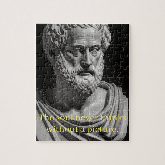 Puzzle The soul never thinks without a picture (Vertical)