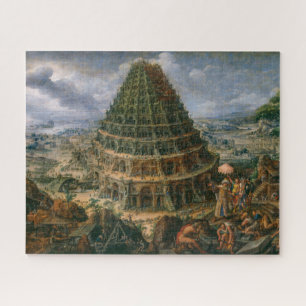 Puzzle The Tower Of Babel   Marten van Valckenborch  