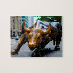 Puzzle The Wall Street Bull New York.