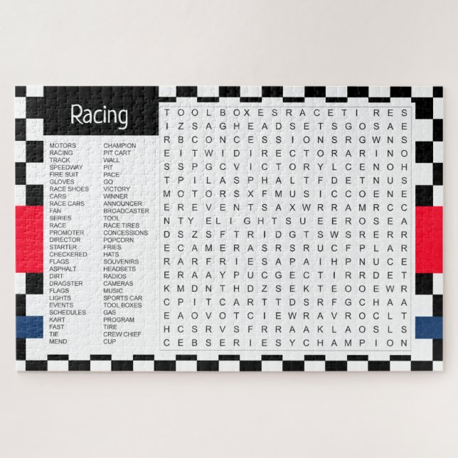 Puzzle Thème de course (Horizontal)
