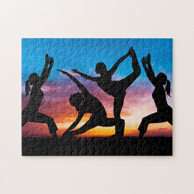 Puzzle Thème de fitness pittoresque Sunset Tropcail (Horizontal)