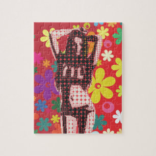 Puzzle Thème Hippy Flower 60s