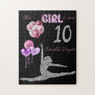 Puzzle This Girl Is Now 10 Double Digits Gymnastics    