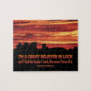 Puzzle Thomas Jefferson Citation Inspirationnelle "La cha