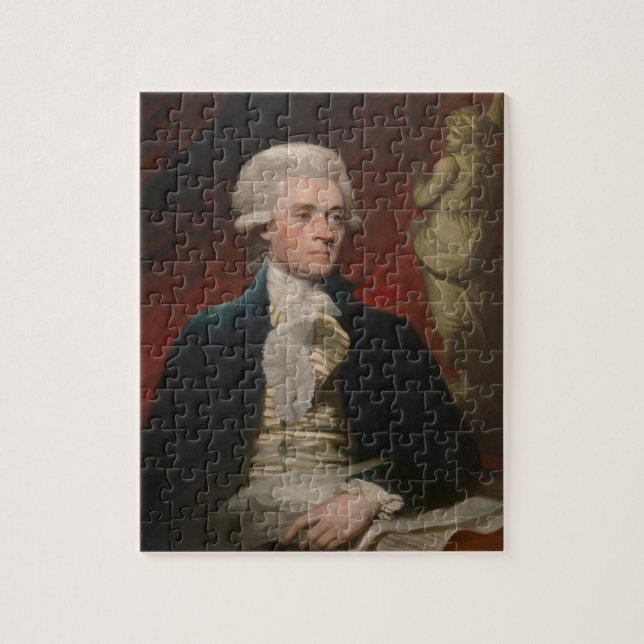 Puzzle Thomas Jefferson par le brun de Mather (1786) (Vertical)