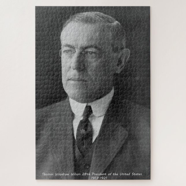 Puzzle Thomas Woodrow Wilson 28e président de l'Amérique (Vertical)