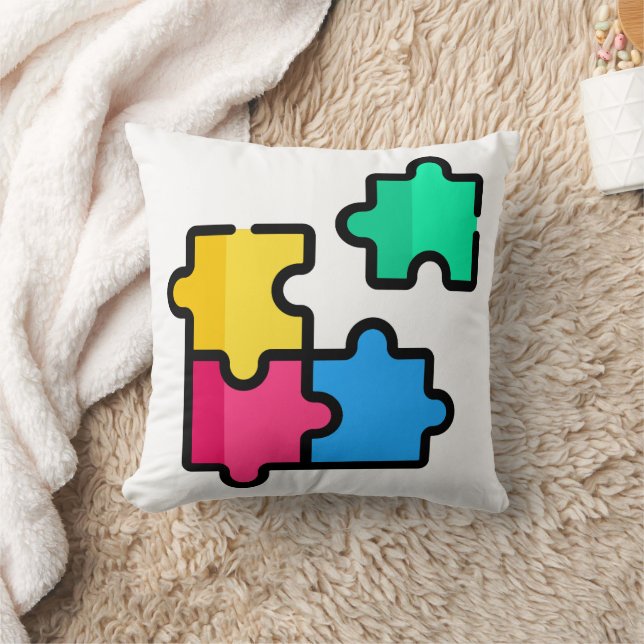 puzzle throw pillow (Blanket)
