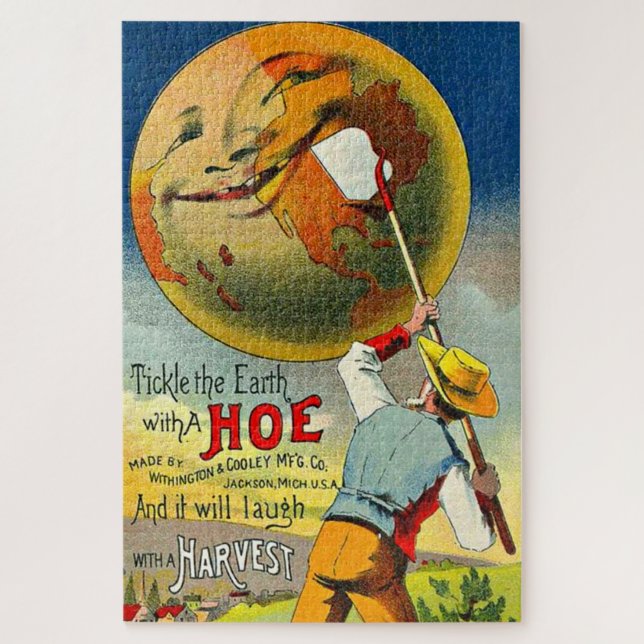 Puzzle Tickle the Earth - Carte de commerce victorienne (Vertical)