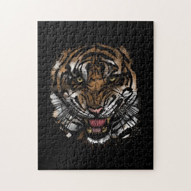 Puzzle Tiger (Vertical)