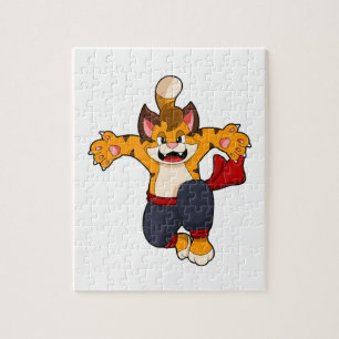 Puzzle Tiger dans les arts martiaux Karate