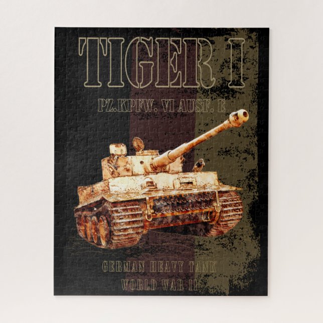 Puzzle Tiger I Allemand 2ÈME GUERRE MONDIALE de chars lou (Vertical)
