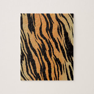 Puzzle Tiger seamless pattern texture background