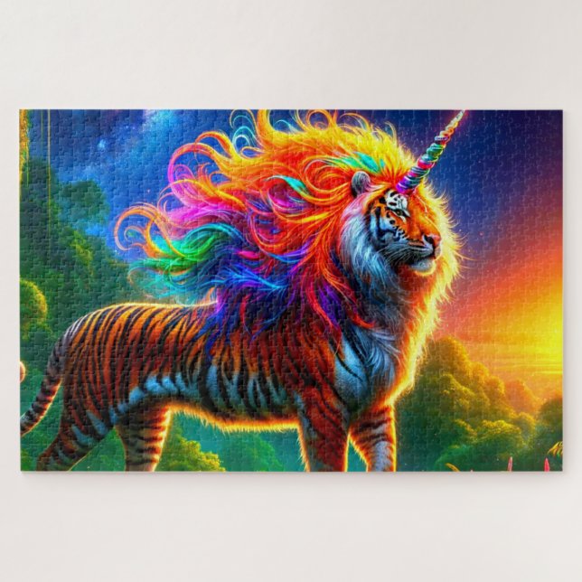 Puzzle Tiger Unicorn (Horizontal)