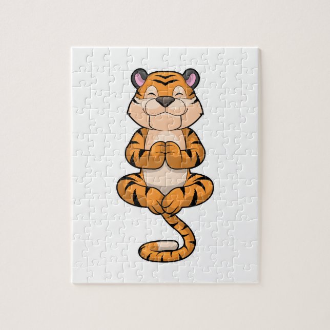 Puzzle Tigre au Yoga Fitness (Vertical)