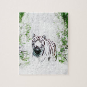 Puzzle Tigre blanc