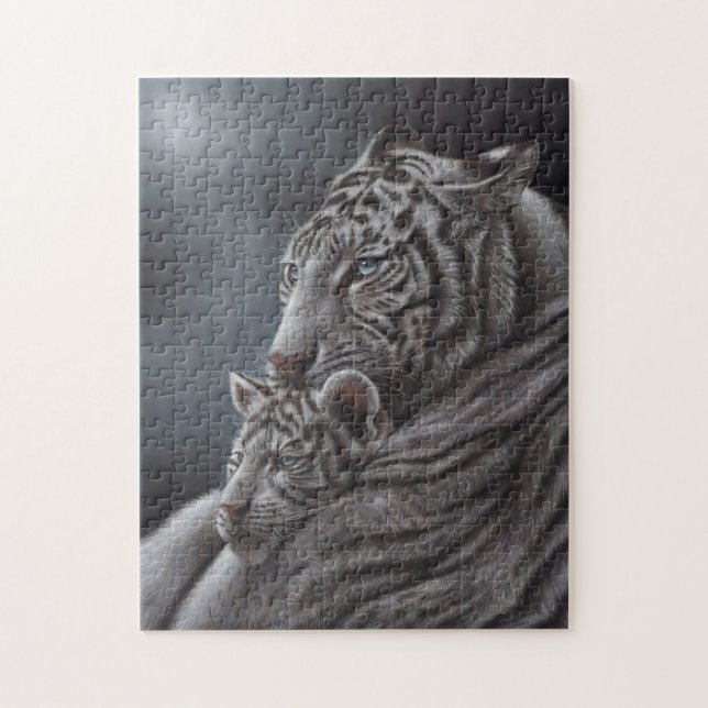 Puzzle Tigre blanc (Vertical)