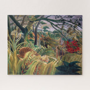Puzzle Tigre dans une tempête tropicale Henri Rousseau
