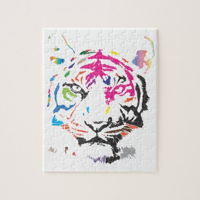 Puzzle Tigre d'arc-en-ciel (Vertical)