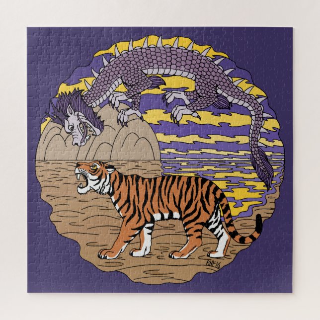 Puzzle Tigre et dragon (Vertical)