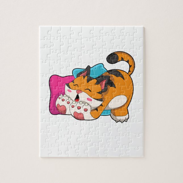 Puzzle Tigre fatigué (Vertical)