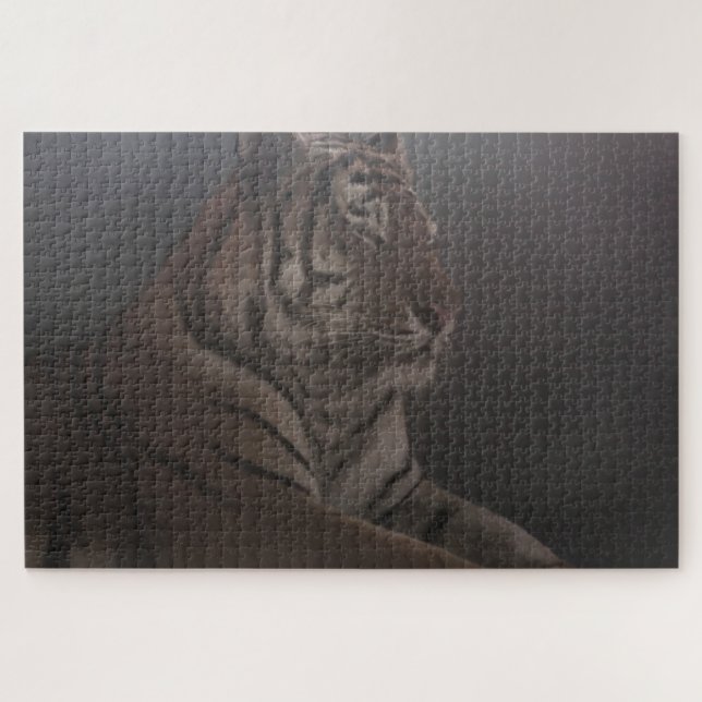 Puzzle Tigre soyeux (Horizontal)
