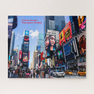 Puzzle Time Square New York. Vœux de Noël