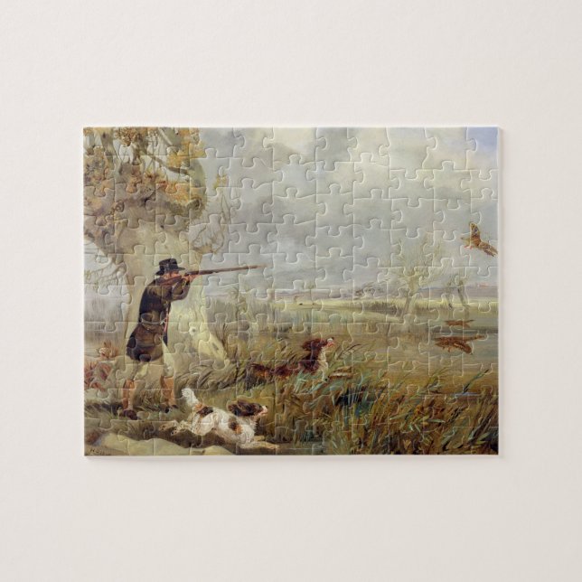 Puzzle Tir de canard (huile sur la toile) (Horizontal)