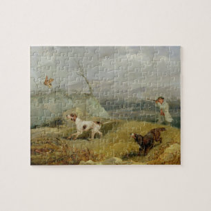 Puzzle Tir de grouse (huile sur la toile)
