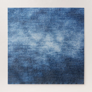 Puzzle Tissu en denim usé, arrière - plan texturé.