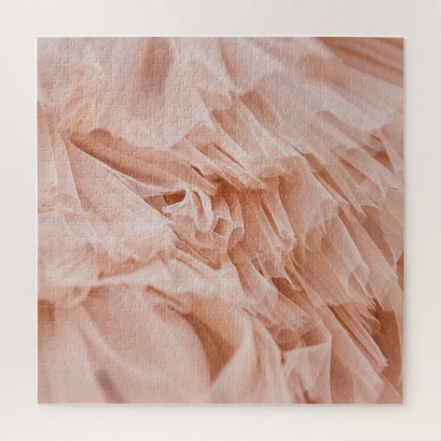 Puzzle Tissu rose Pastel : Textures Élégantes. (Vertical)