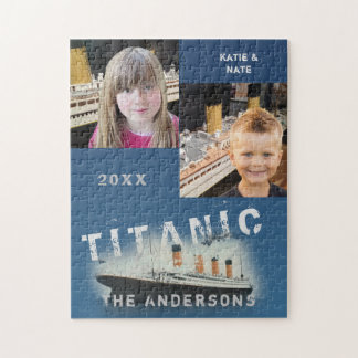 Puzzle Titanic Custom Family Two Photo Collage