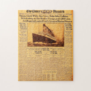 Puzzle Titanic S'Érose Après Collision Avec Iceberg C1912