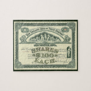 Puzzle Titre de capital ancien Finance d'entreprise