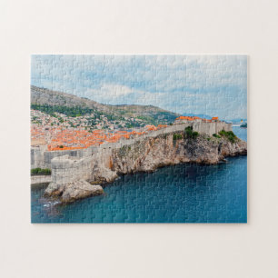 Puzzle Toits et murs célèbres de la vieille ville de Dubr