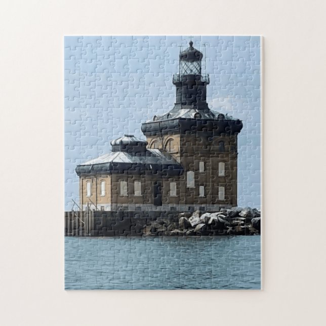 Puzzle Toledo Harbor Lighthouse created into a  (Vertical)