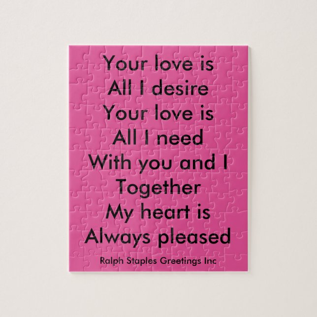 Puzzle Ton amour (Vertical)