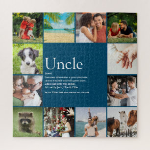 Puzzle Tonton Funcle Définition 12 Photo Amusement Bleu